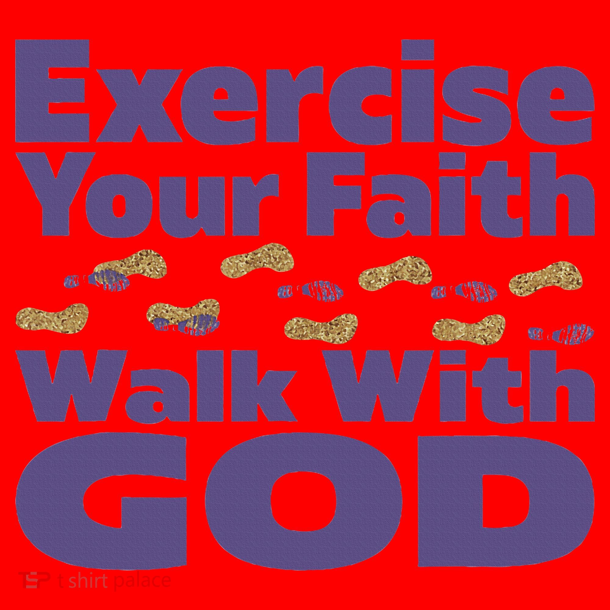 Exercise Your Faith Walk With God Christian Santa Hat