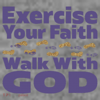 Exercise Your Faith Walk With God Christian Toddler Hoodie thumb 2