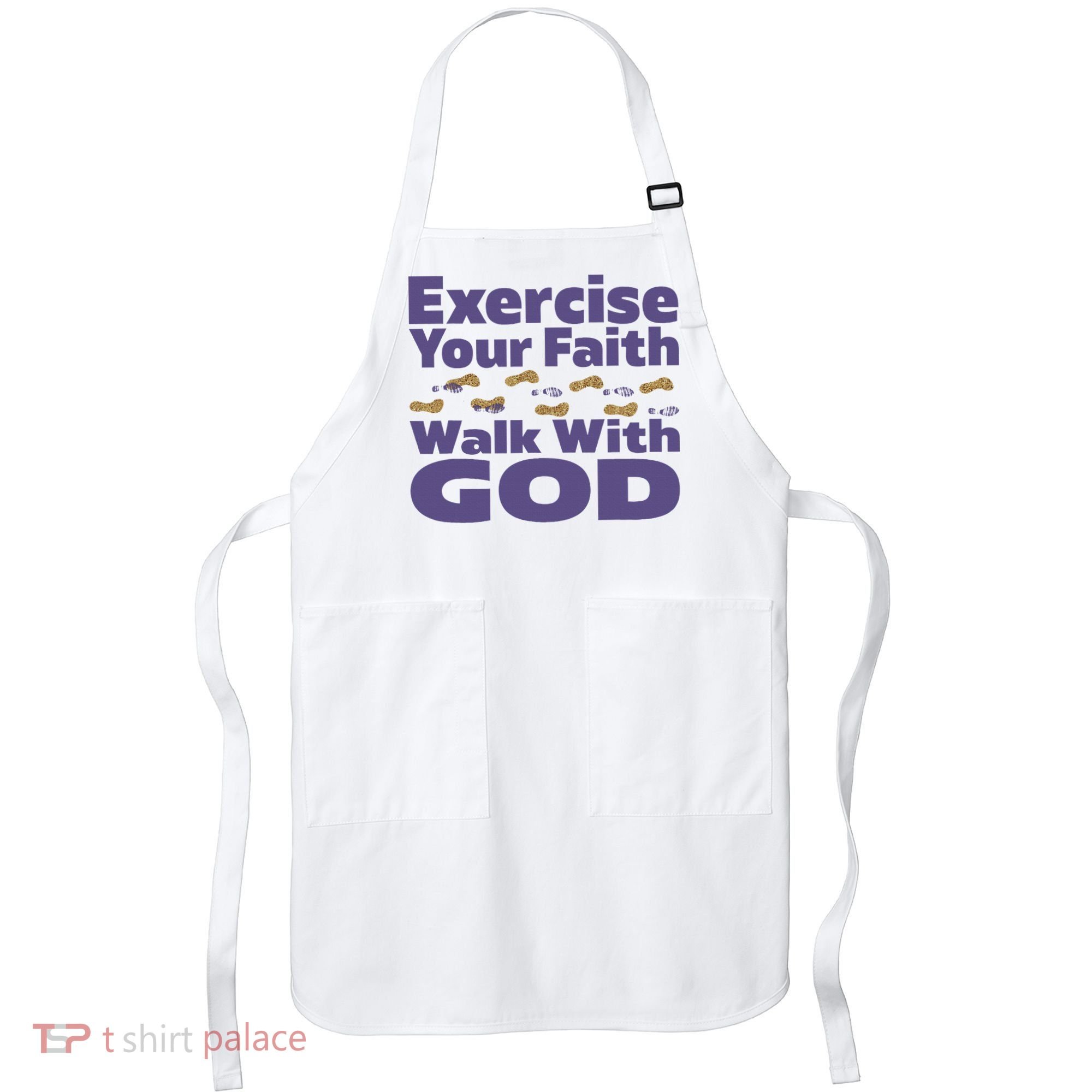 Exercise Your Faith Walk With God Christian Apron