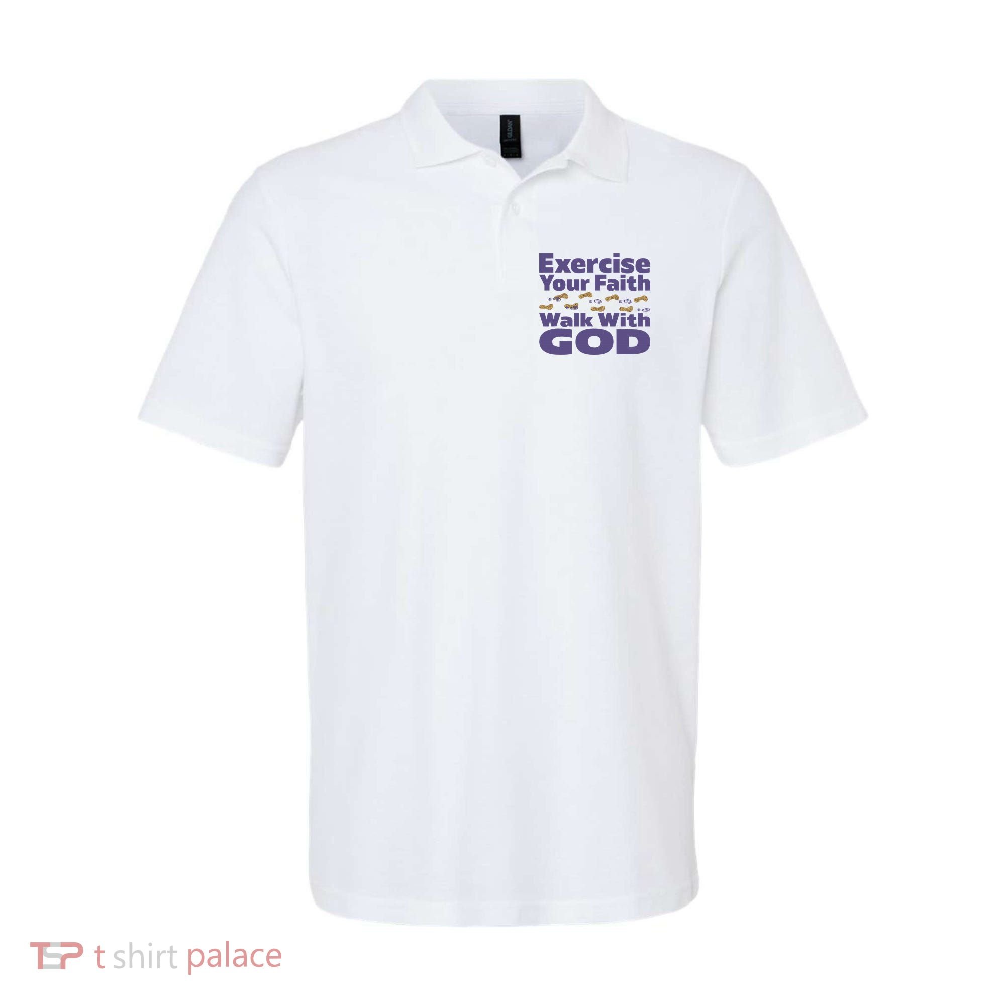 Exercise Your Faith Walk With God Christian Polo