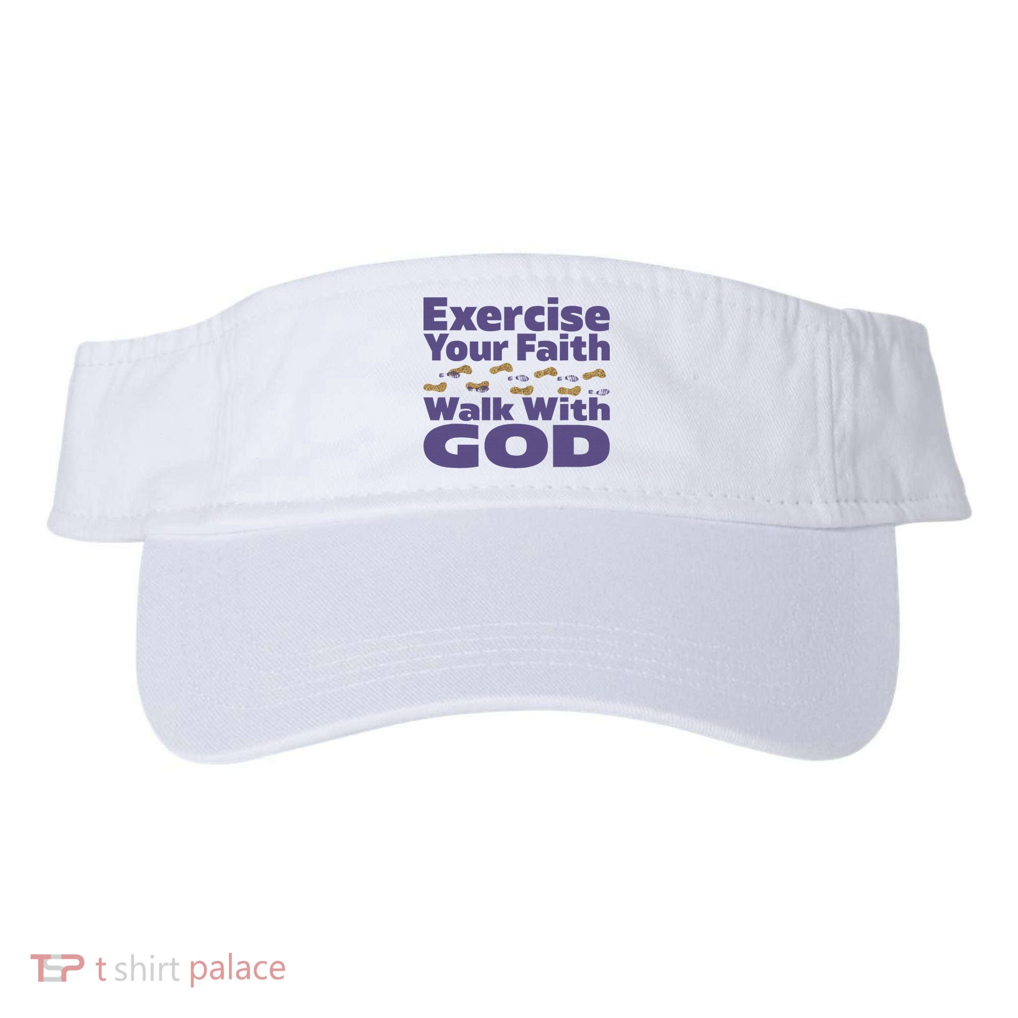 Exercise Your Faith Walk With God Christian Visor