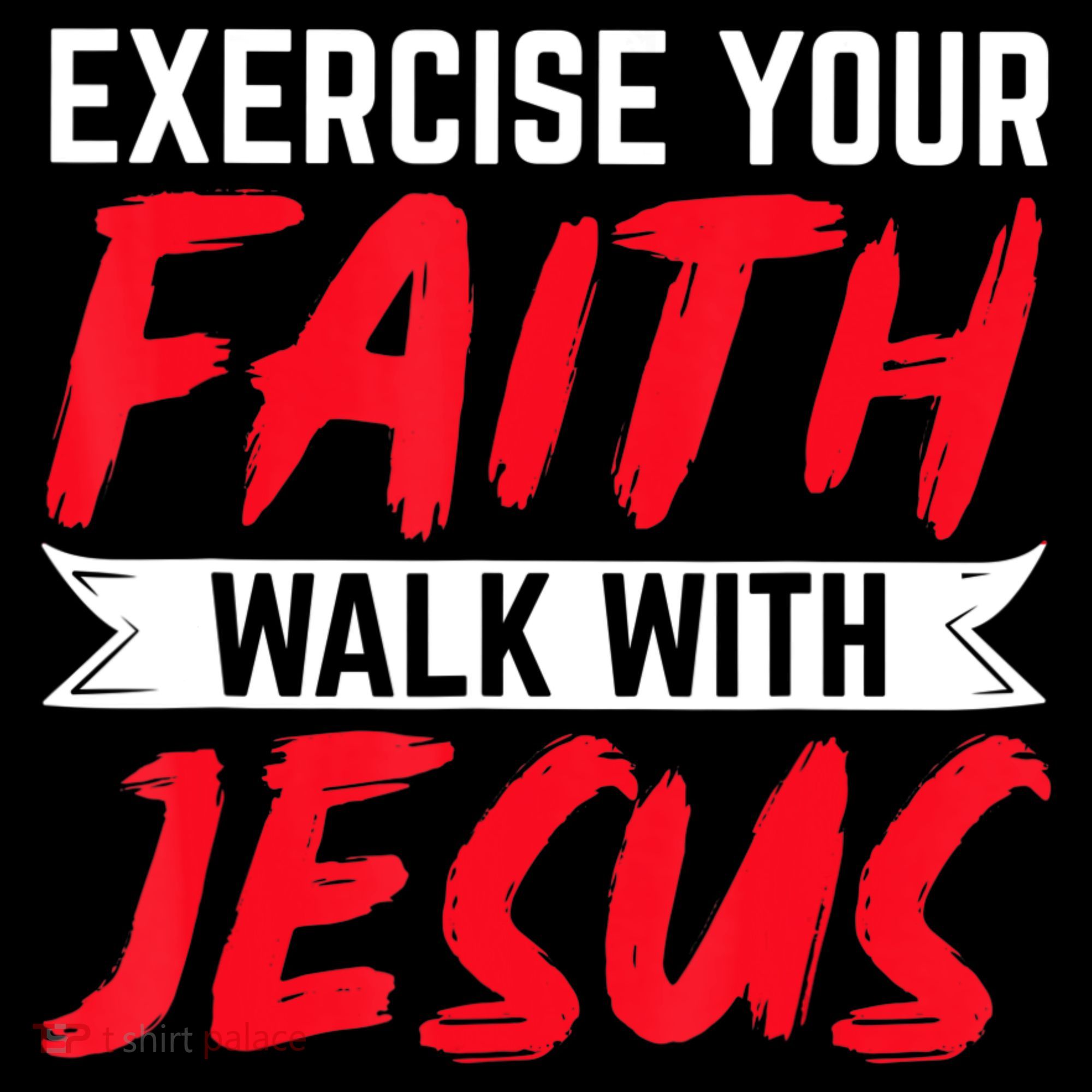 Exercise Your Faith Walk With Jesus Christian Religious Women's Hoodie