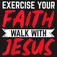 Exercise Your Faith Walk With Jesus Christian Religious Baby Bodysuit thumb 2