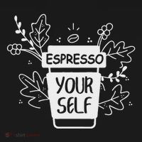 Espresso Yourself Funny Coffee Caffeine Lover Barista Mousepad thumb 1