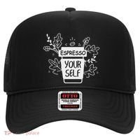 Espresso Yourself Funny Coffee Caffeine Lover Barista Hat thumb 0