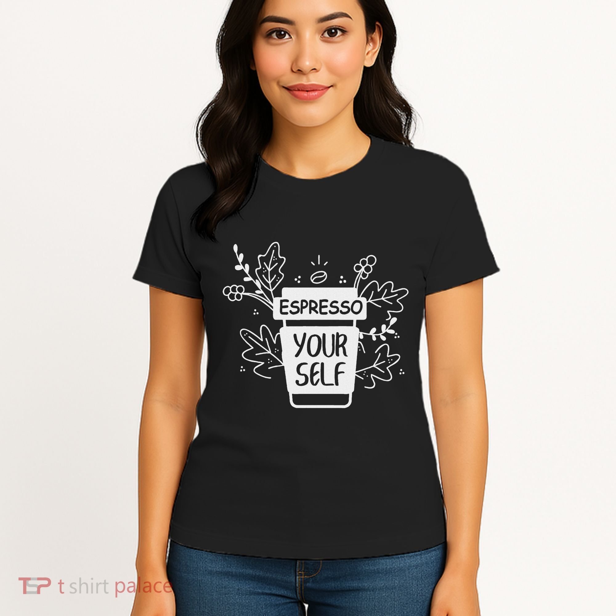 Espresso Yourself Funny Coffee Caffeine Lover Barista Women's T-Shirt