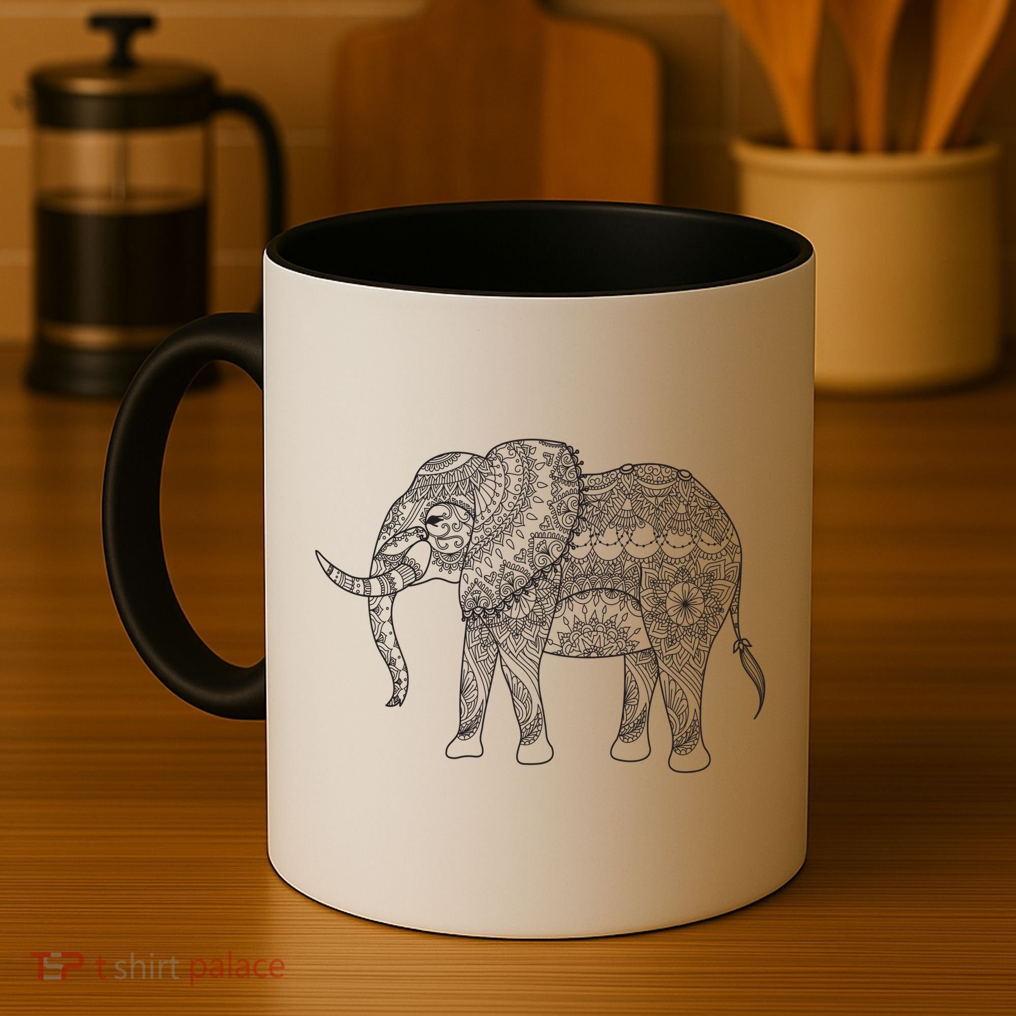 Elephant Yoga Gift Coffee Mug