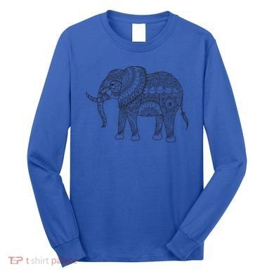 Elephant Yoga Gift Long Sleeve Shirt