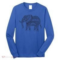 Elephant Yoga Gift Long Sleeve Shirt thumb 0