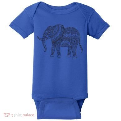 Elephant Yoga Gift Baby Bodysuit
