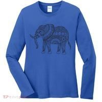 Elephant Yoga Gift Women's Long Sleeve Shirt thumb 0