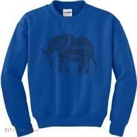 Elephant Yoga Gift Kids Sweatshirt thumb 0