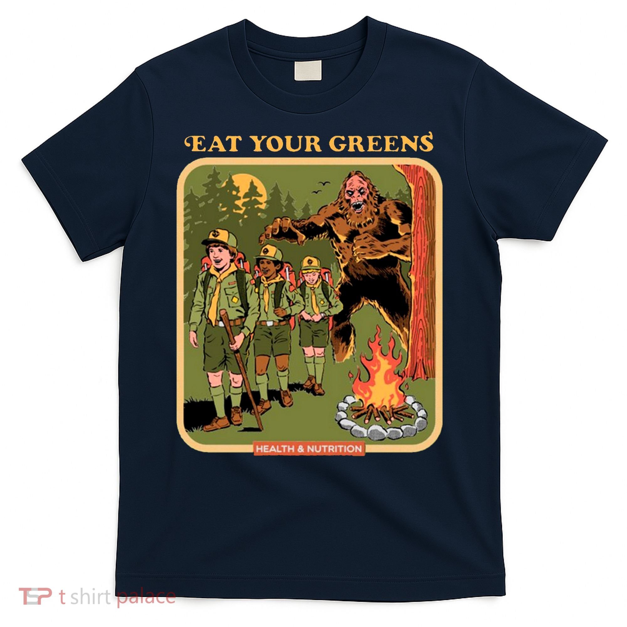 Eat Your Greens Shirt Funny Retro Vintage T-Shirt
