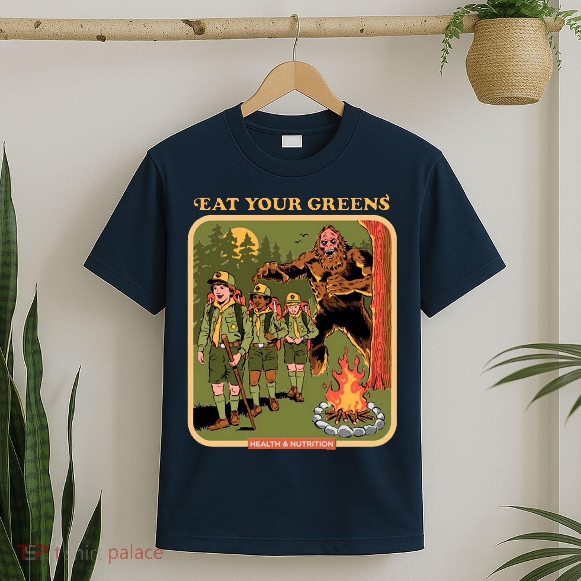 Eat Your Greens Shirt Funny Retro Vintage T-Shirt