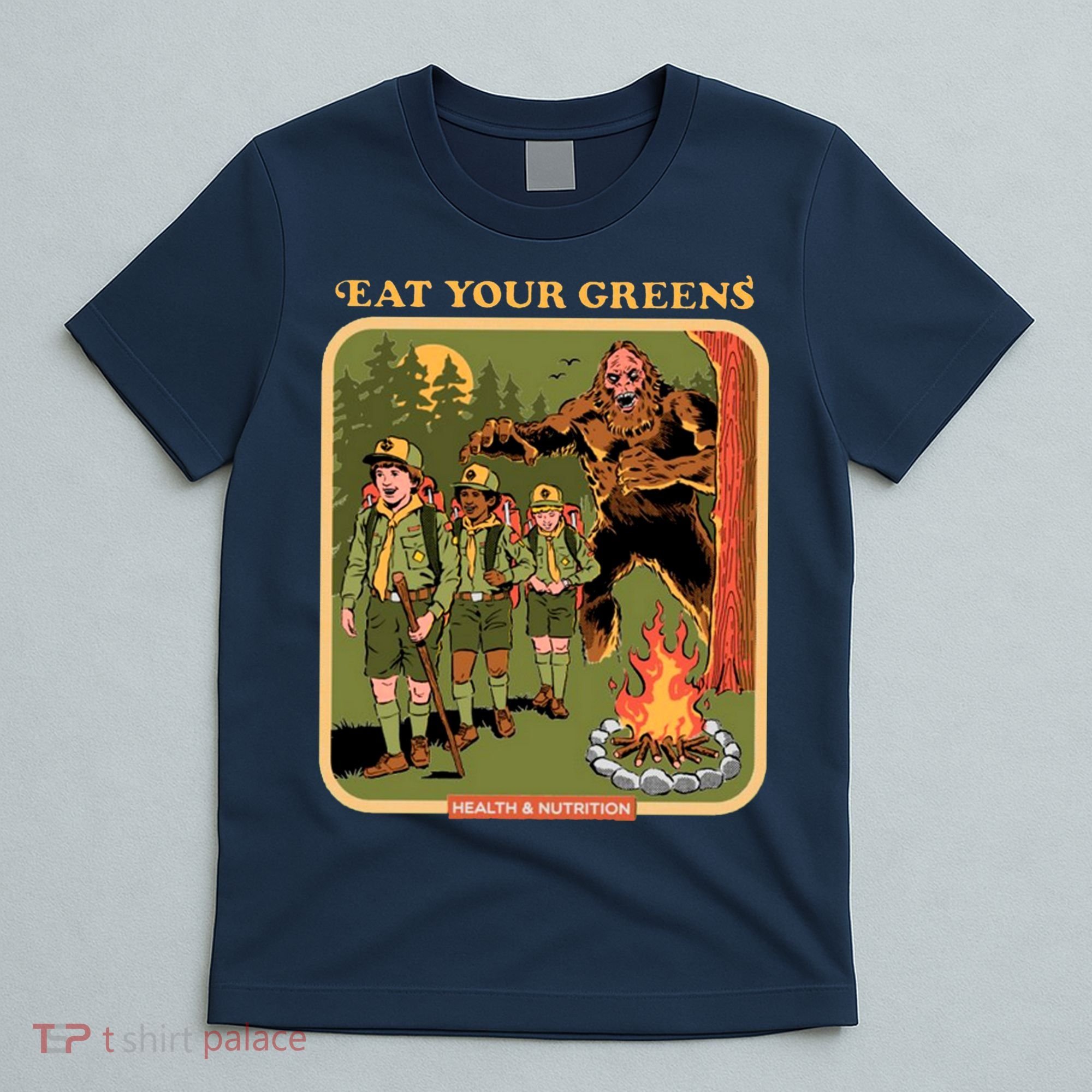 Eat Your Greens Shirt Funny Retro Vintage T-Shirt