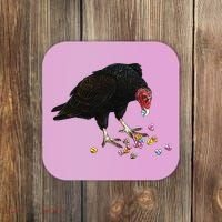 Eat Your Heart Out Turkey Vulture Snack Attack Coaster thumb 0