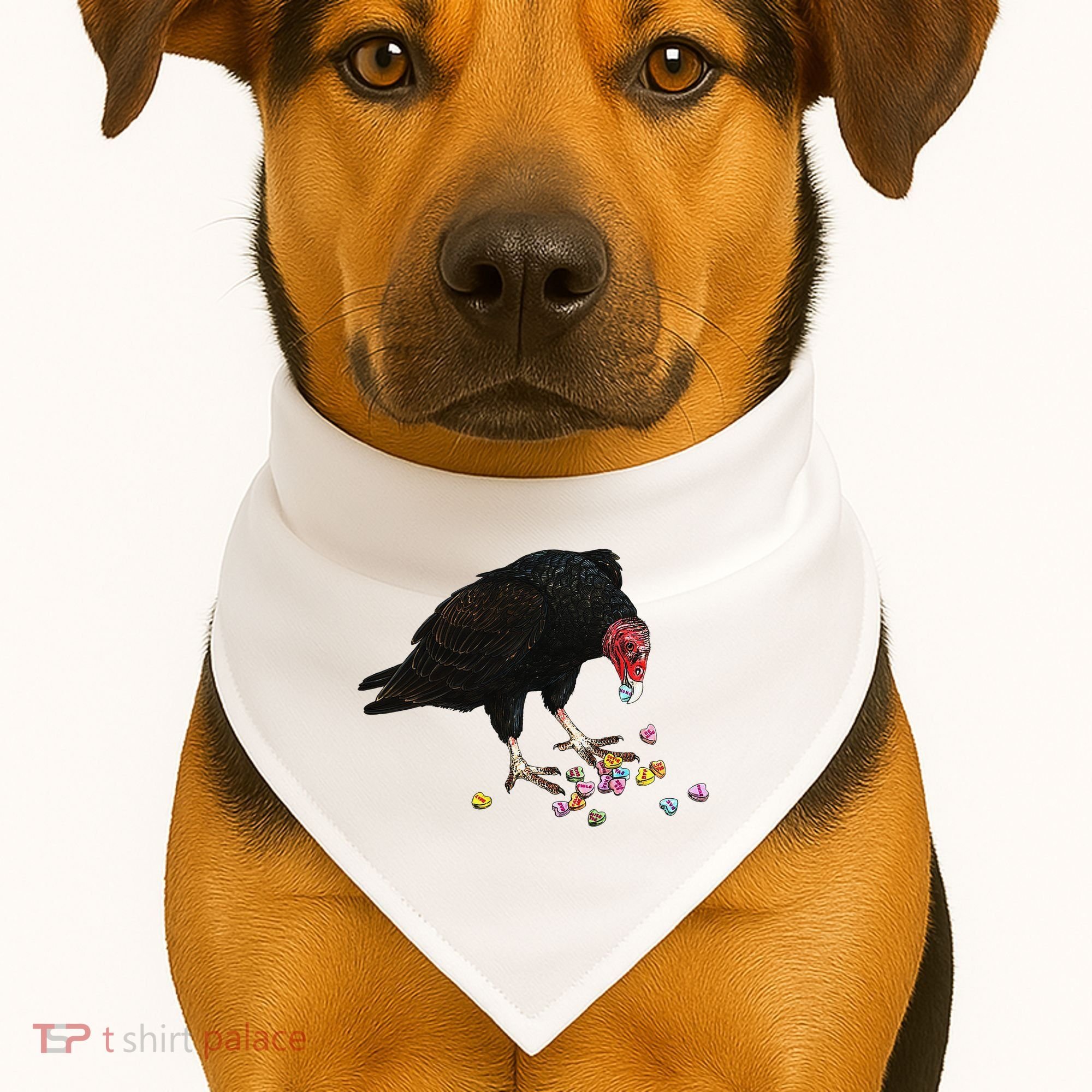 Eat Your Heart Out Turkey Vulture Snack Attack USA-Made Doggie Bandana