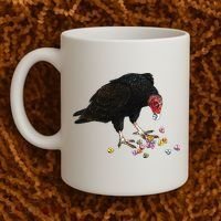 Eat Your Heart Out Turkey Vulture Snack Attack Coffee Mug thumb 2