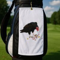 Eat Your Heart Out Turkey Vulture Snack Attack Golf Towel thumb 2
