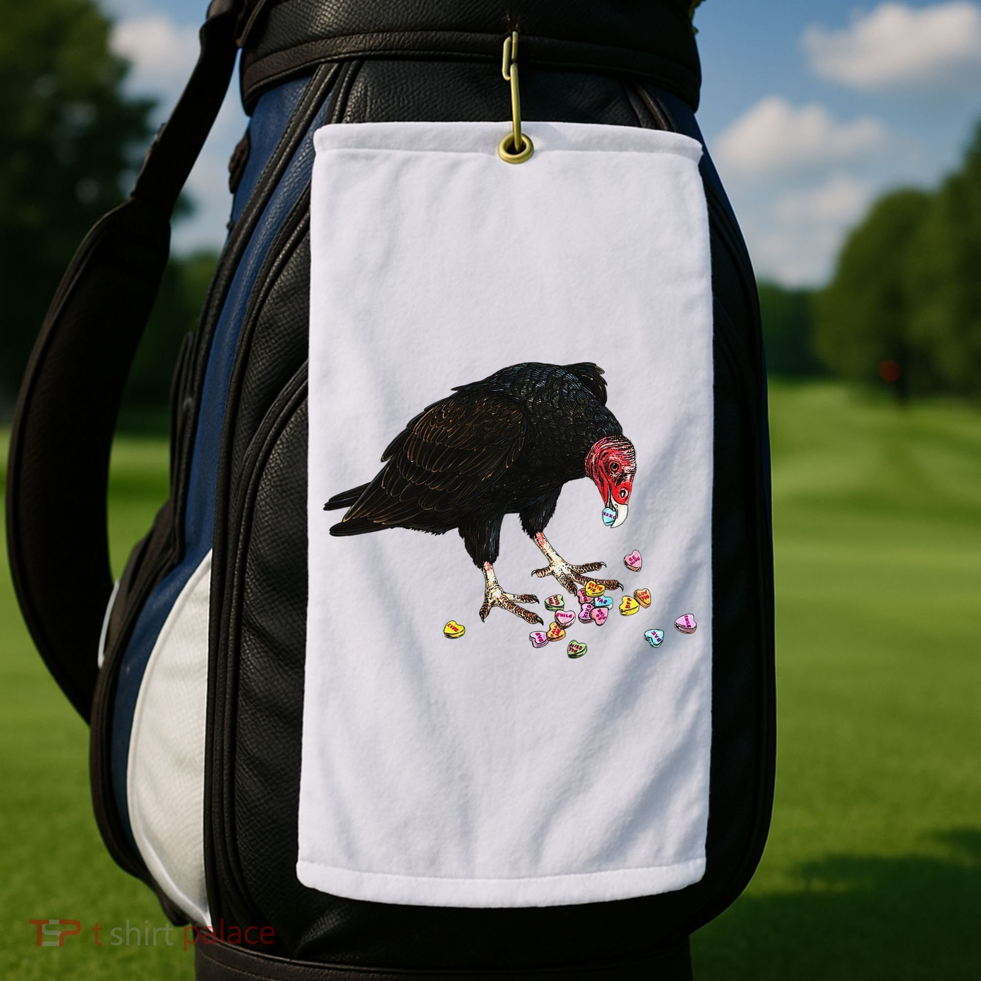 Eat Your Heart Out Turkey Vulture Snack Attack Golf Towel