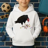 Eat Your Heart Out Turkey Vulture Snack Attack Kids Hoodie thumb 2
