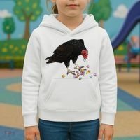 Eat Your Heart Out Turkey Vulture Snack Attack Kids Hoodie thumb 3