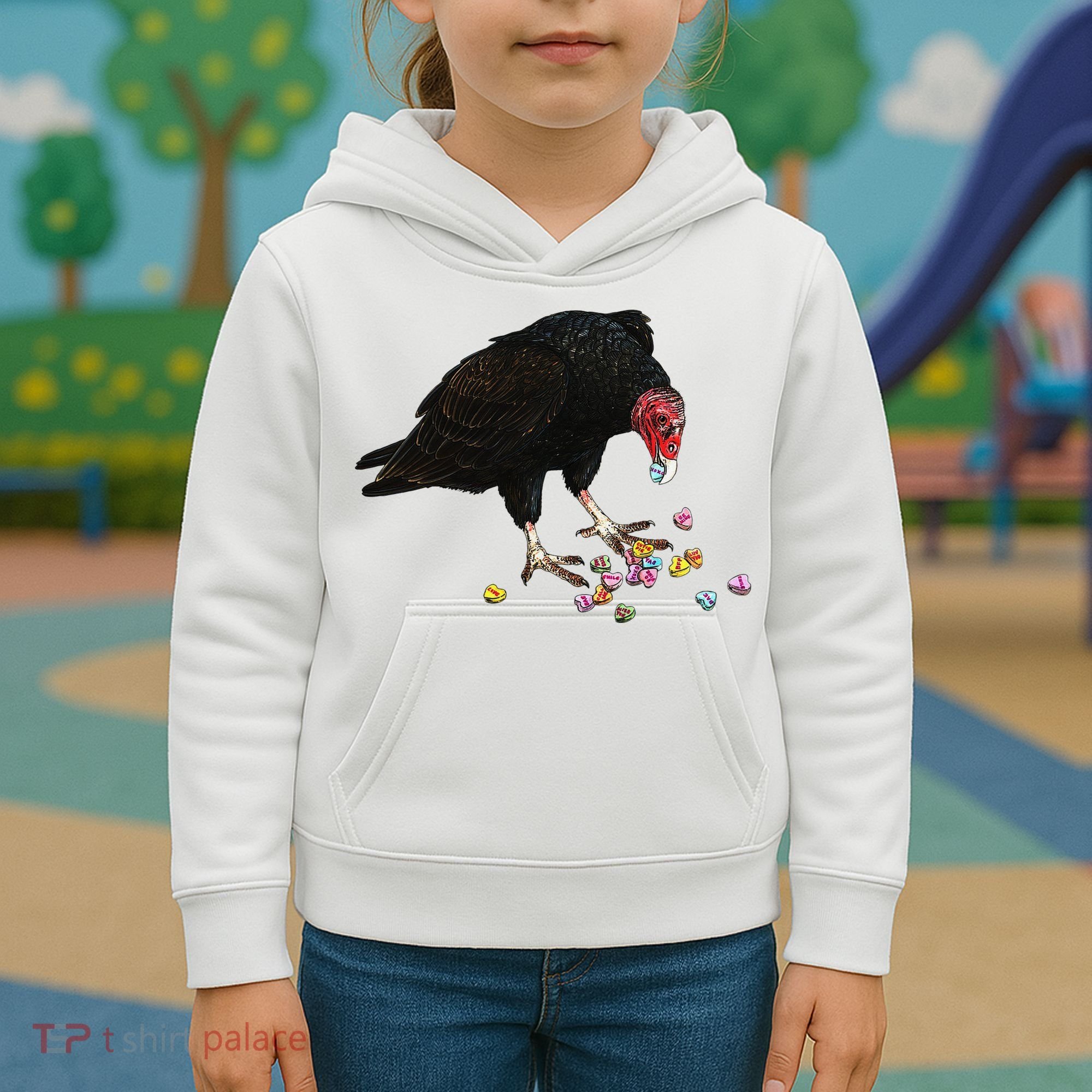 Eat Your Heart Out Turkey Vulture Snack Attack Kids Hoodie