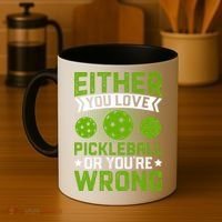 Either You Love Pickleball Gift For Pickleball Player Coffee Mug thumb 4