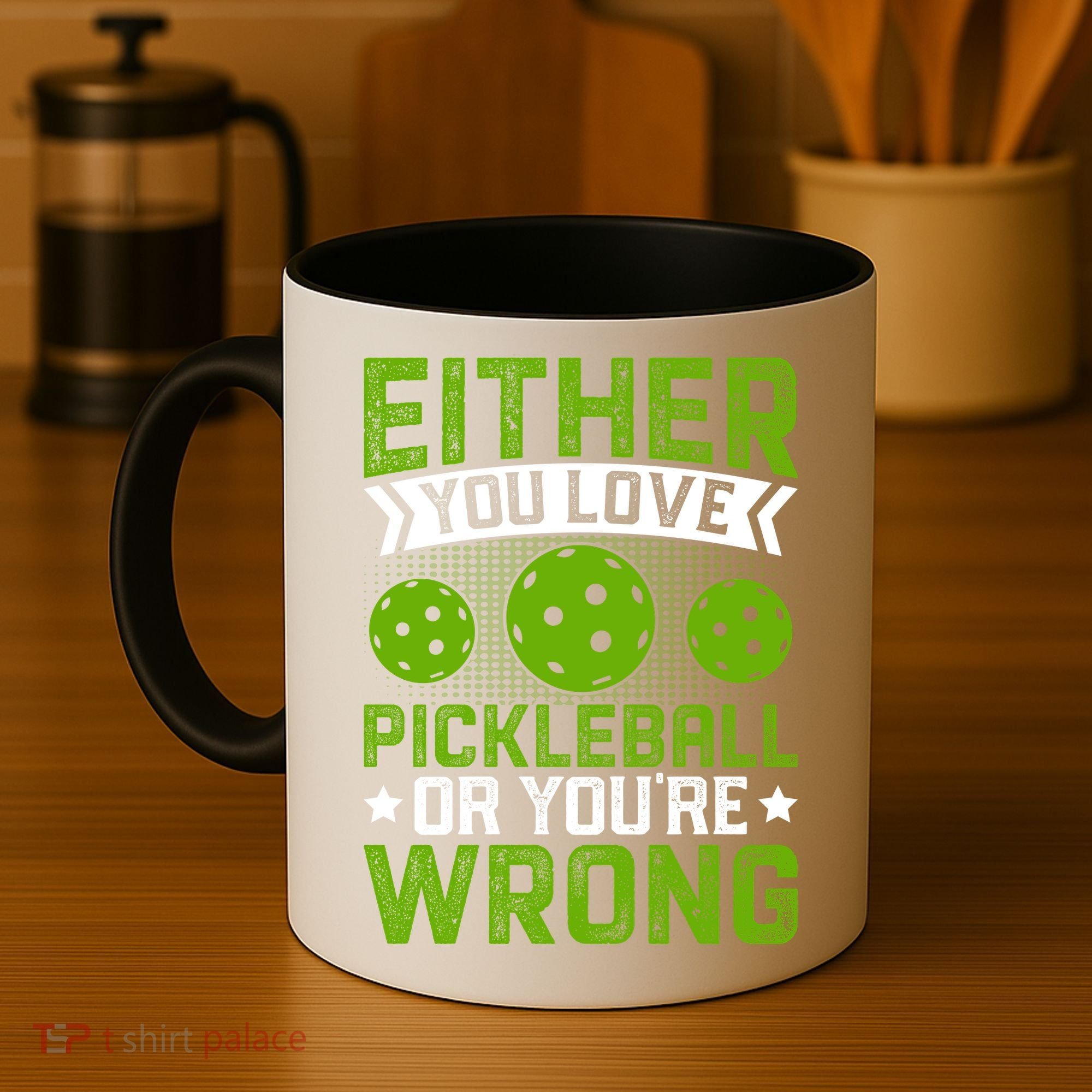 Either You Love Pickleball Gift For Pickleball Player Coffee Mug
