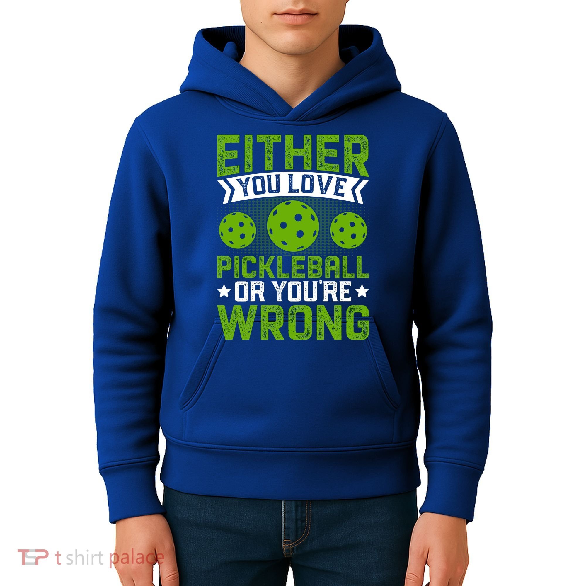 Either You Love Pickleball Gift For Pickleball Player Kids Hoodie