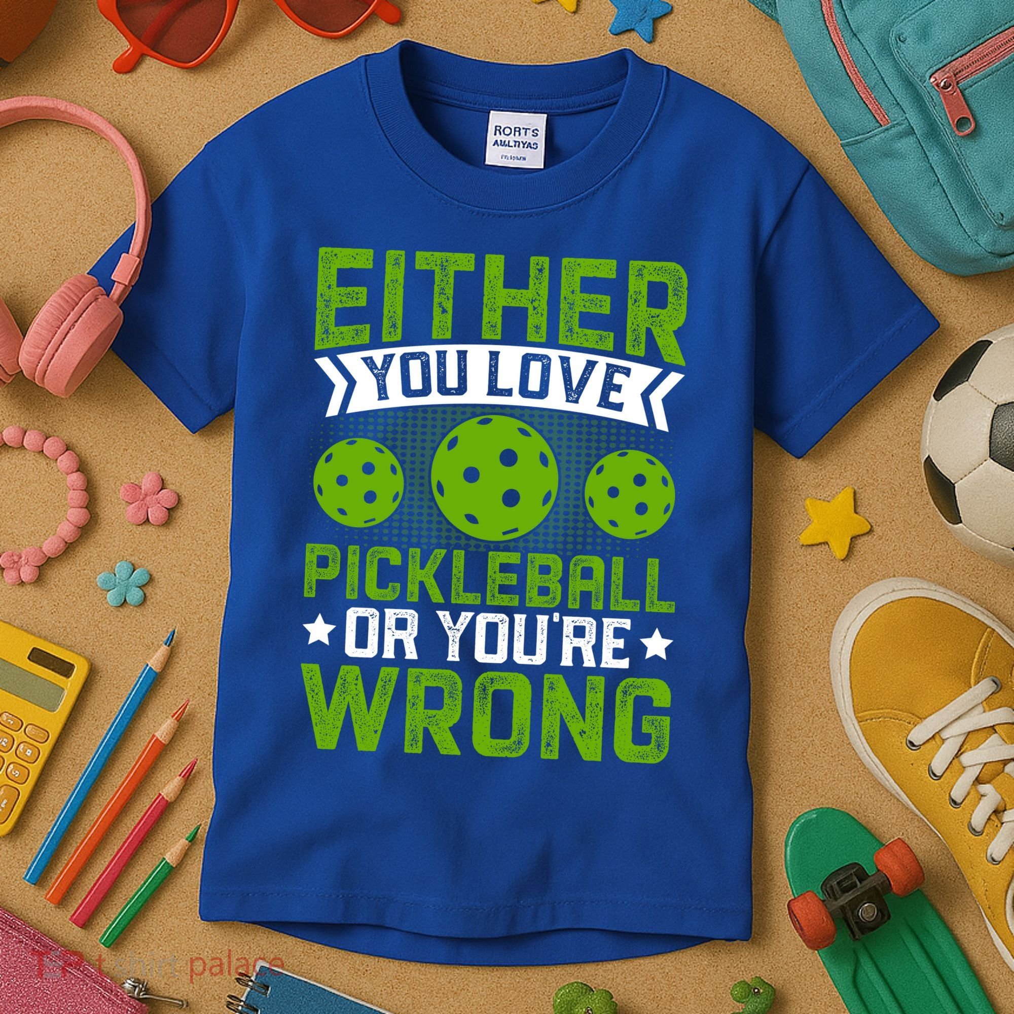 Either You Love Pickleball Gift For Pickleball Player Kids T-Shirt