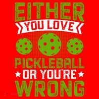 Either You Love Pickleball Gift For Pickleball Player Santa Hat thumb 1