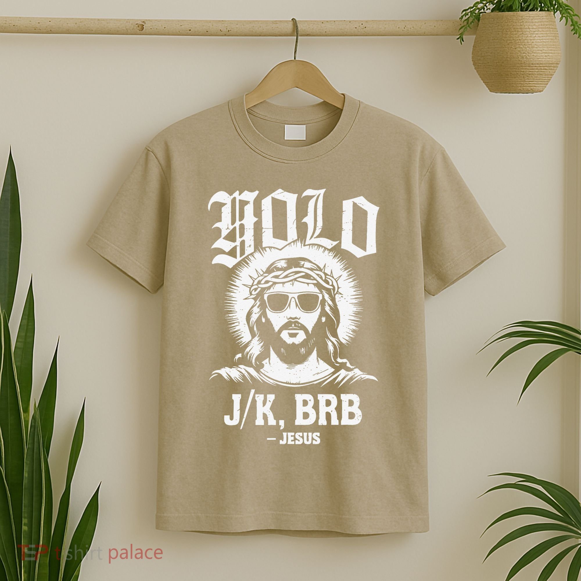 Easter Yolo Lol Jk Brb Jesus Funny Christian Teen T-Shirt