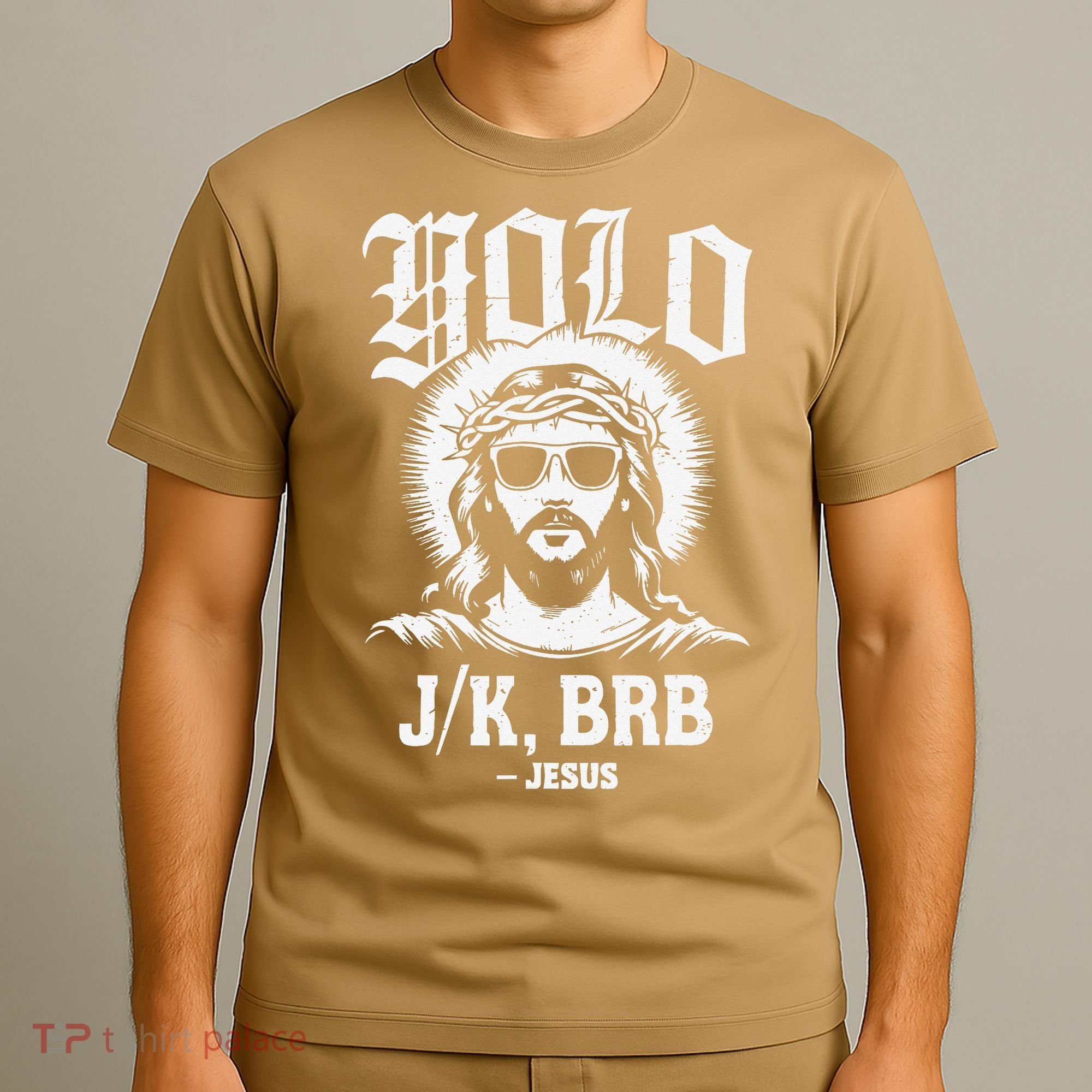 Easter Yolo Lol Jk Brb Jesus Funny Christian Teen T-Shirt