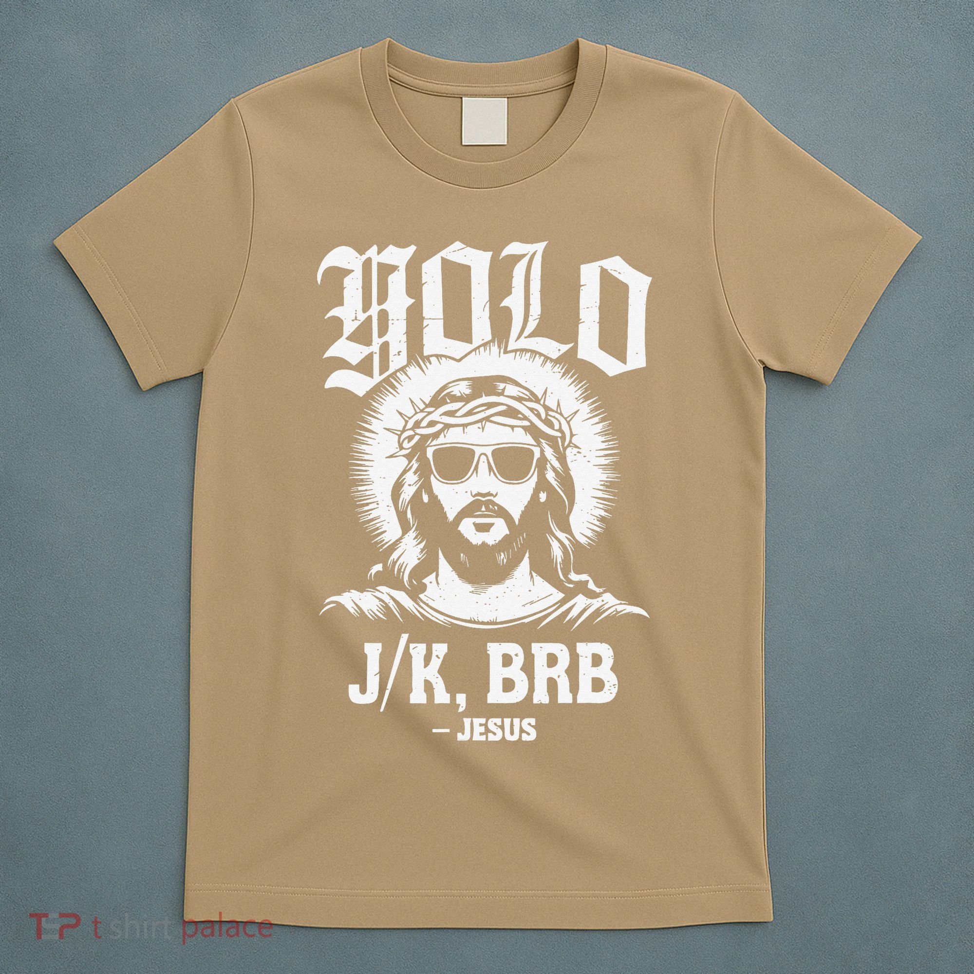 Easter Yolo Lol Jk Brb Jesus Funny Christian Teen T-Shirt