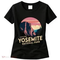 Explore Yosemite National Park Majestic View Women's T-Shirt thumb 0