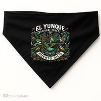 El Yunque National Fores Wildlife Puerto Rico USA-Made Doggie Bandana thumb 0