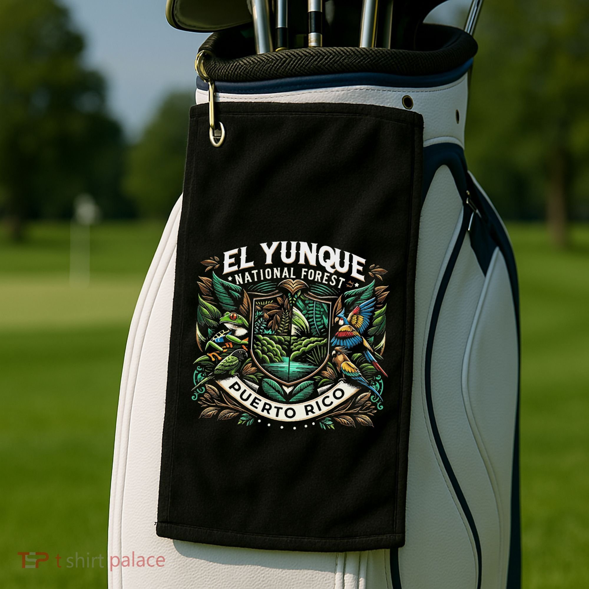 El Yunque National Fores Wildlife Puerto Rico Golf Towel
