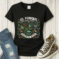 El Yunque National Fores Wildlife Puerto Rico Women's T-Shirt thumb 3