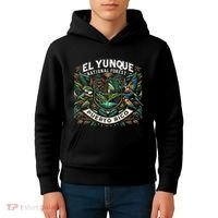 El Yunque National Fores Wildlife Puerto Rico Kids Hoodie thumb 4