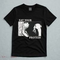 Eat Your Protein A.N.I.M.E Gym Pump Bodybuilding Fitness T-Shirt thumb 5