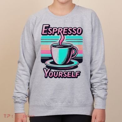 Espresso Yourself Retro Funny Coffee Lover Women's Sweatshirt