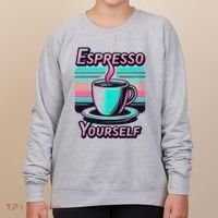 Espresso Yourself Retro Funny Coffee Lover Women's Sweatshirt thumb 0