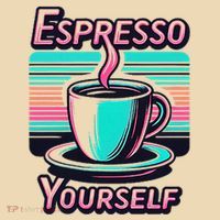 Espresso Yourself Retro Funny Coffee Lover Tote Bag thumb 4