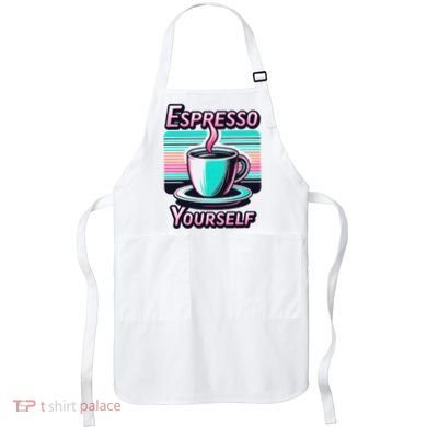 Espresso Yourself Retro Funny Coffee Lover Apron
