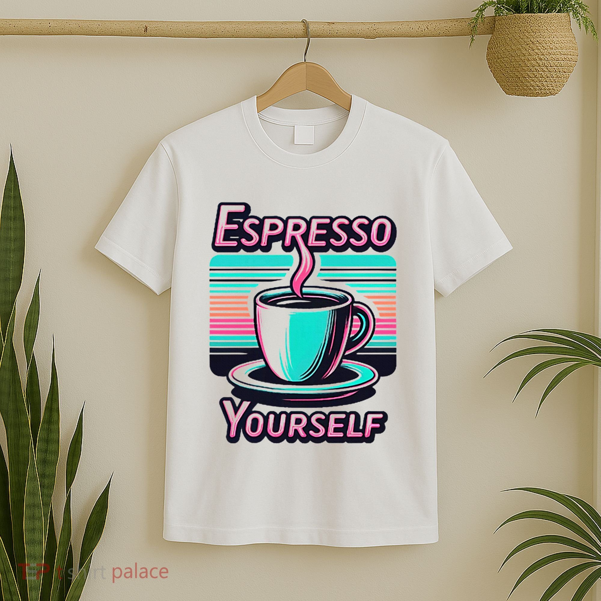 Espresso Yourself Retro Funny Coffee Lover T-Shirt