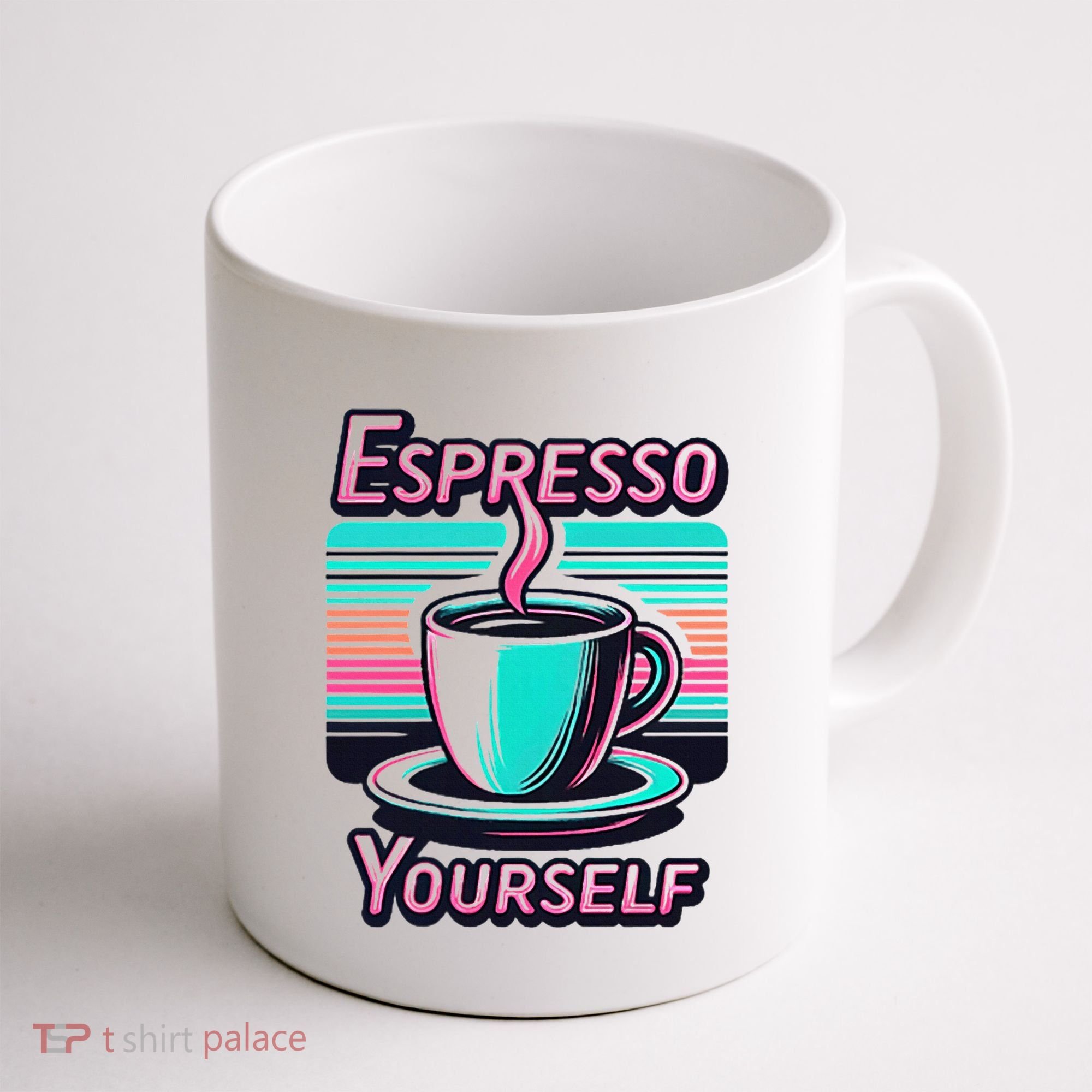 Espresso Yourself Retro Funny Coffee Lover Coffee Mug