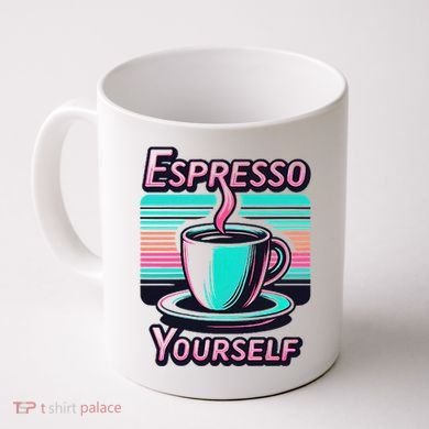 Espresso Yourself Retro Funny Coffee Lover Coffee Mug