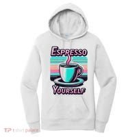 Espresso Yourself Retro Funny Coffee Lover Women's Hoodie thumb 0