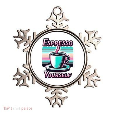Espresso Yourself Retro Funny Coffee Lover Ornament